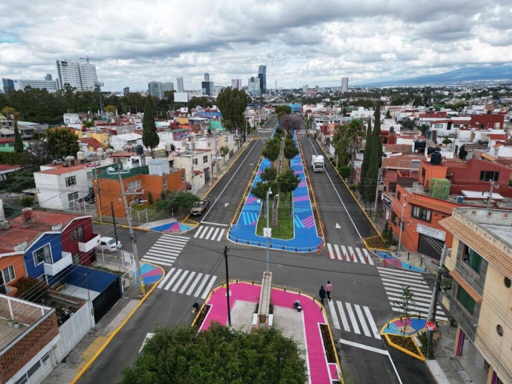 Parque acueducto de la colonia San José Mayorazgo en Puebla.
