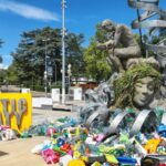 Ginebra Suiza manifestaciones a tratados de plásticos